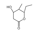 (4R,5S,6R)-6-ethyl-4-hydroxy-5-methyloxan-2-one结构式