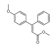 methyl 3-(4-methoxyphenyl)-3-phenylprop-2-enoate Structure