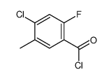 Benzoyl chloride, 4-chloro-2-fluoro-5-methyl- (9CI) Structure