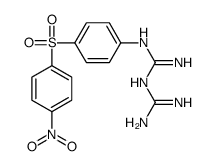 1-[4-[(4-Nitrophenyl)sulfonyl]phenyl]biguanide structure