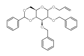 ALLYL-2,3-DI-O-BENZYL-4,6-O-BENZYLIDENE-ALPHA-D-GLUCOPYRANOSIDE Structure