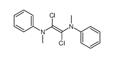 1,2-dichloro-N1,N2-dimethyl-N1,N2-diphenylethene-1,2-diamine结构式