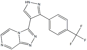 3-(3-(4-(trifluoromethyl)phenyl)-1H-pyrazol-4-yl)-[1,2,4]triazolo[4,3-a]pyrazine Structure