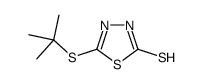 5-TERT-BUTYLTHIO-1,3,4-THIADIAZOLE-2-THIOL Structure