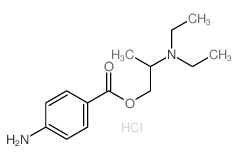 2-diethylaminopropyl 4-aminobenzoate结构式