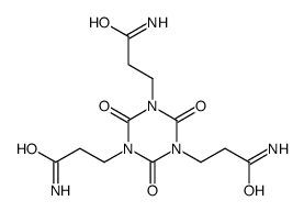 3-[3,5-bis(3-amino-3-oxopropyl)-2,4,6-trioxo-1,3,5-triazinan-1-yl]propanamide结构式