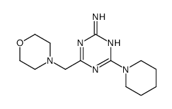 4-(Morpholin-4-ylmethyl)-6-(1-piperidyl)-1,3,5-triazin-2-amine结构式