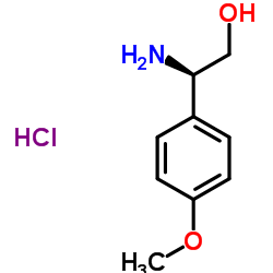 (R)-2-Amino-2-(4-methoxyphenyl)ethanol hydrochloride structure