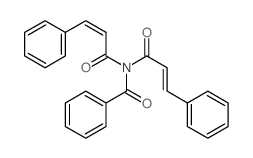 Benzamide,N,N-bis(1-oxo-3-phenyl-2-propen-1-yl)- structure