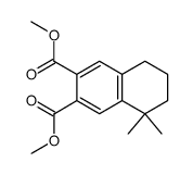 1,1-Dimethyl-6,7-bis-methoxycarbonyl-1,2,3,4-tetrahydro-naphthalin结构式