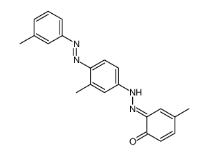 2-[[4-(m-tolylazo)-m-tolyl]azo]-p-cresol structure