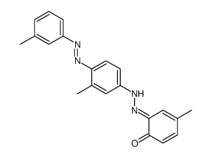 2-[[4-(m-tolylazo)-m-tolyl]azo]-p-cresol Structure