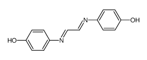 bis(4-hydroxyphenyl)-1,4-diazabuta-1,3-diene Structure