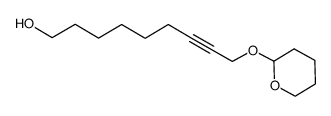 9-((tetrahydro-2H-pyran-2-yl)oxy)non-7-yn-1-ol结构式