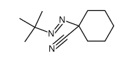 1-(tert-butylazo)cyclohexanecarbonitrile结构式