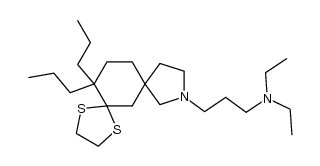 3-(14,14-dipropyl-1,4-dithia-9-azadispiro[4.1.47.35]tetradecan-9-yl)-N,N-diethylpropan-1-amine结构式