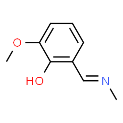 Phenol, 2-methoxy-6-[(E)-(methylimino)methyl]- (9CI)结构式