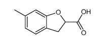 6-Methyl-2,3-dihydrobenzofuran-2-carboxylic acid structure
