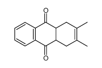 2,3-dimethyl-1,4,4a,9a-tetrahydroanthracene-9,10-dione结构式