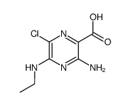 3-amino-6-chloro-5-ethylamino-pyrazine-2-carboxylic acid Structure