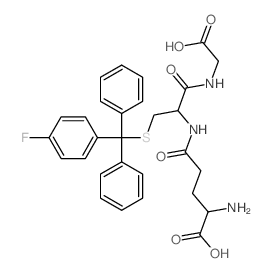 Glutamine,N-[1-[(carboxymethyl)carbamoyl]-2-[(p-fluoro-a,a-diphenylbenzyl)thio]ethyl]-, L- (8CI) structure