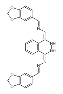 Benzaldehyde,3,4-(methylenedioxy)-, 1,4-phthalazinediyldihydrazone (8CI) Structure