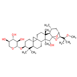 25-O-methylcimigenol-3-O-beta-D-xylopyranoside结构式