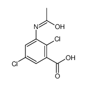 3-acetamido-2,5-dichlorobenzoic acid结构式