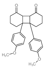 1,8-Biphenylenedione,decahydro-4a,4b-bis(4-methoxyphenyl)- structure