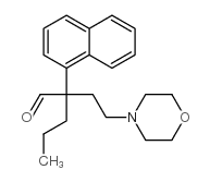 2-(2-morpholin-4-ylethyl)-2-naphthalen-1-yl-pentanal结构式