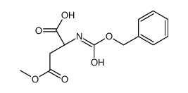 (2R)-4-methoxy-4-oxo-2-(phenylmethoxycarbonylamino)butanoic acid结构式