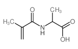 L-Alanine,N-(2-methyl-1-oxo-2-propen-1-yl)-结构式