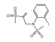 N-(2-Iodophenyl)-N-[2-(methylsulfonyl)prop-2-enyl]methanesulfonamide Structure