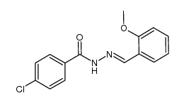 N'-(2-methoxybenzylidene)-4-chlorobenzohydrazide结构式