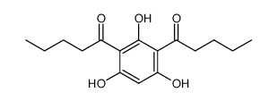 1,1'-(2,4,6-Trihydroxy-m-phenylene)di-1-pentanone结构式