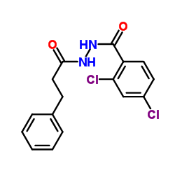 2,4-Dichloro-N'-(3-phenylpropanoyl)benzohydrazide Structure