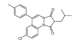 8-chloro-2-isobutyl-6-p-tolyl-pyrazolo[1,2-a]cinnoline-1,3-dione结构式