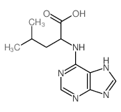 L-Leucine,N-1H-purin-6-yl- (9CI)结构式