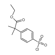 ethyl 2-(4-chlorosulfonylphenyl)-2-methylpropionate Structure