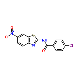 4-Chloro-N-(6-nitrobenzo[d]thiazol-2-yl)benzamide Structure