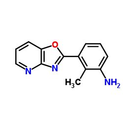 2-METHYL-3-OXAZOLO[4,5-B]PYRIDIN-2-YL-PHENYLAMINE structure