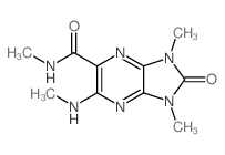 N,7,9-trimethyl-3-methylamino-8-oxo-2,5,7,9-tetrazabicyclo[4.3.0]nona-1,3,5-triene-4-carboxamide结构式