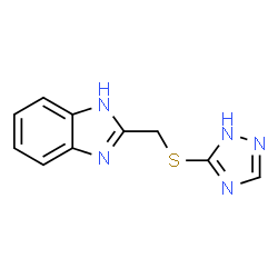 1H-BENZIMIDAZOLE, 2-[(1H-1,2,4-TRIAZOL-3-YLTHIO)METHYL]-结构式