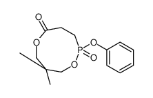 8,8-dimethyl-2-oxo-2-phenoxy-1,6,2λ5-dioxaphosphonan-5-one结构式