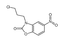 3-(3-Chloropropyl)-5-nitrobenzo[d]oxazol-2(3H)-one Structure