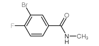 3-Bromo-4-fluoro-N-methylbenzamide structure