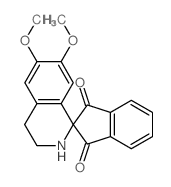 6,7-dimethoxyspiro[3,4-dihydro-2H-isoquinoline-1,2'-indene]-1',3'-dione结构式