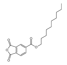 1,3-Dioxoisobenzofuran-5-carboxylic acid decyl ester Structure