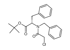 N-benzyl-N-chloroacetyl-L-Phe-OtBu Structure