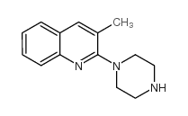 3-Methyl-2-(1-piperazinyl)quinoline Structure